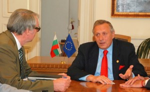 ALLEA President Günter Stock (left) with BAS President Stefan Vodenicharov (right)