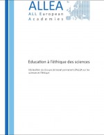 Education a léthique des sciences Cover
