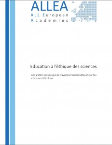 Education a léthique des sciences Cover