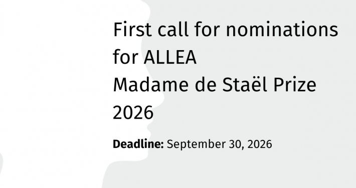 ALLEA Opens Call for Nominations for the Madame de Staël Prize 2026